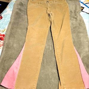 Custom Made women's bell bottom corduroy pants.